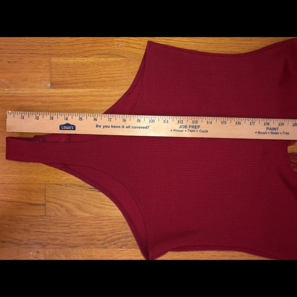 Free People NWT Body Suit Red with Lace Size M - Picture 7 of 16